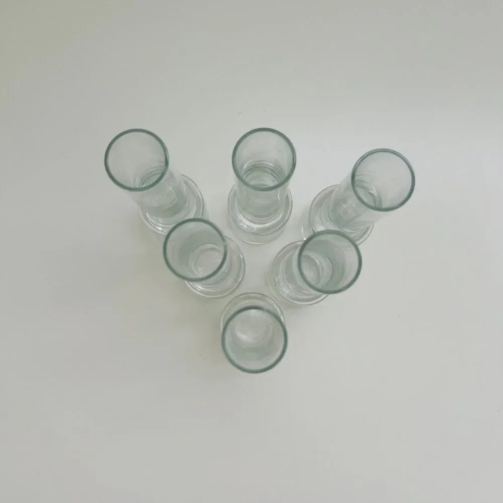 PAUL REVERE 7 Pc Crystal Vodka Shot Glasses Set & Ice Cooler